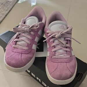 Adidas Light Pink and White Sneakers